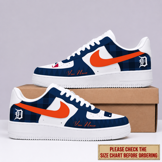 LIMITED EDITION - NEW CUSTOMIZED MLB16 DTS DETROIT TIGERS AF1 SHOES