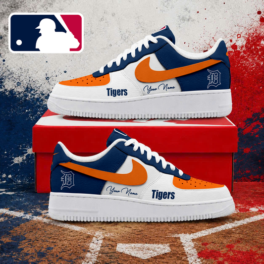 VIRAL EDITION - NEW CUSTOMIZED MLB16 DTS DETROIT TIGERS AF1 SHOES