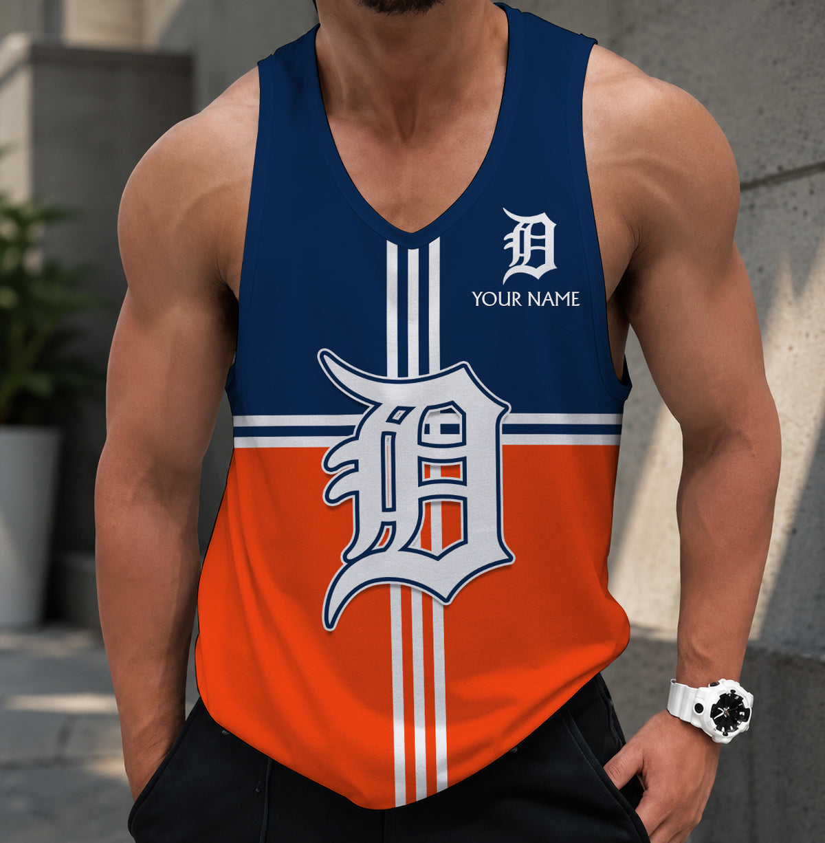 LIMITED EDITION - NEW CUSTOMIZED MLB16 DETROIT TIGERS UNISEX TANK TOP