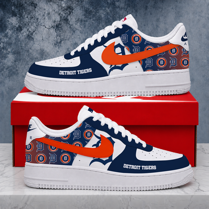 LIMITED EDITION - NEW CUSTOMIZED MLB16 DTS DETROIT TIGERS AF1 SHOES