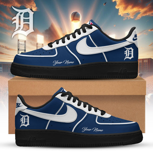 LIMITED EDITION - NEW CUSTOMIZED MLB16 DTS DETROIT TIGERS AF1 SNEAKERS