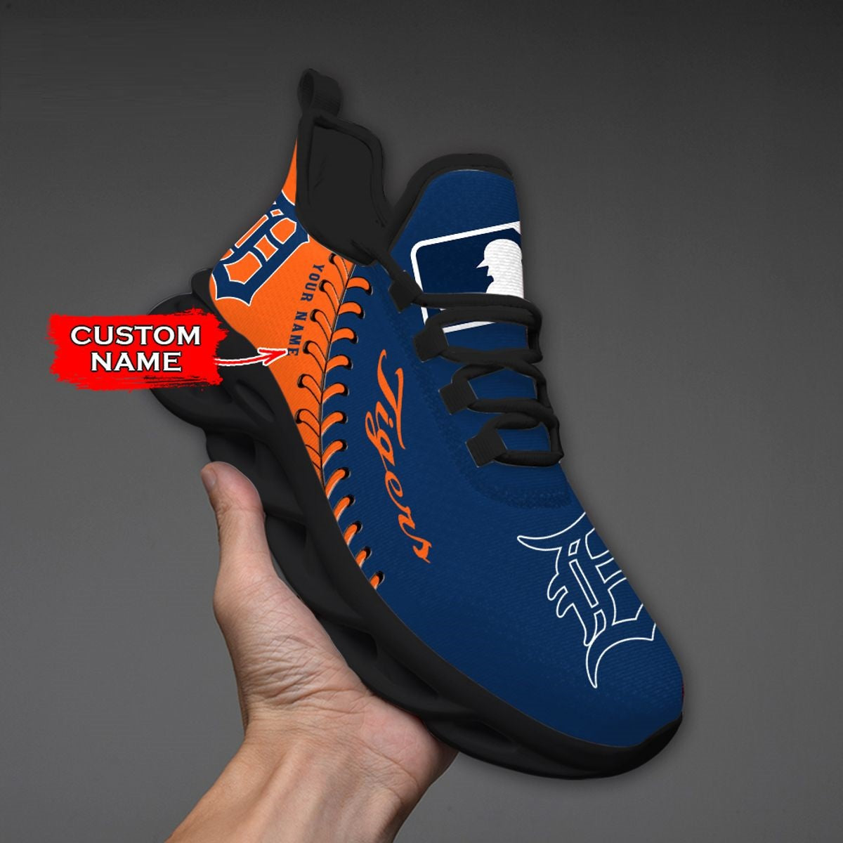 [FLASH SALE] NEW CUSTOMIZED MLB16 DTS DETROIT TIGERS MAX SOUL SHOES