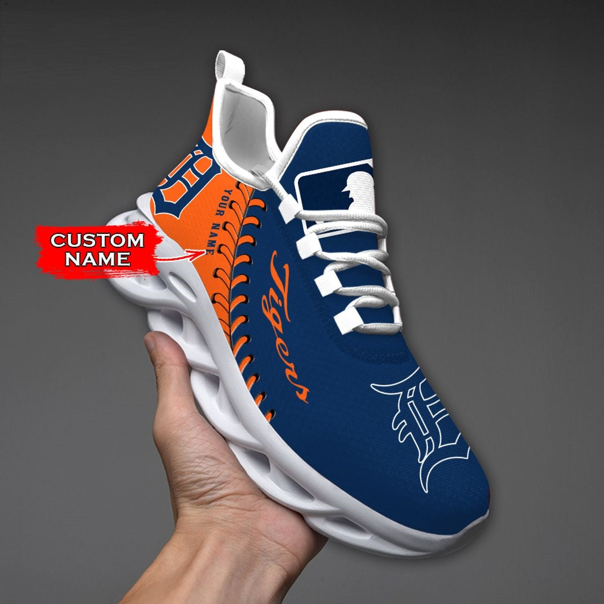 [FLASH SALE] NEW CUSTOMIZED MLB16 DTS DETROIT TIGERS MAX SOUL SHOES