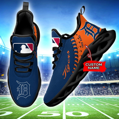 [FLASH SALE] NEW CUSTOMIZED MLB16 DTS DETROIT TIGERS MAX SOUL SHOES