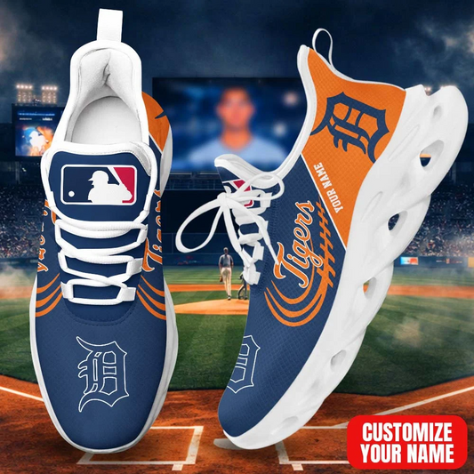 LIMITED EDITION - NEW CUSTOMIZED MLB16 DTS DETROIT TIGERS PREMIUM CLUNKY SNEAKERS