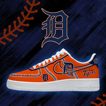LIMITED EDITION - NEW CUSTOMIZED MLB16 DTS DETROIT TIGERS AF1 SHOES