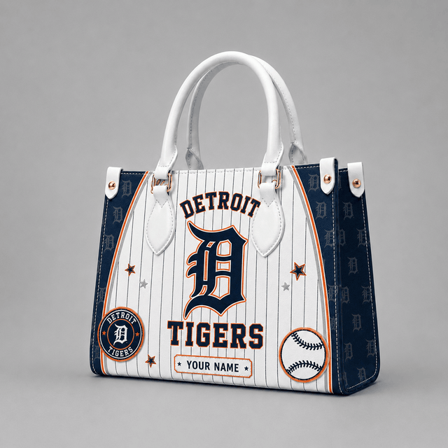 [FLASH SALE] NEW CUSTOMIZED MLB16 DTS DETROIT TIGERS LEATHER HANDBAG
