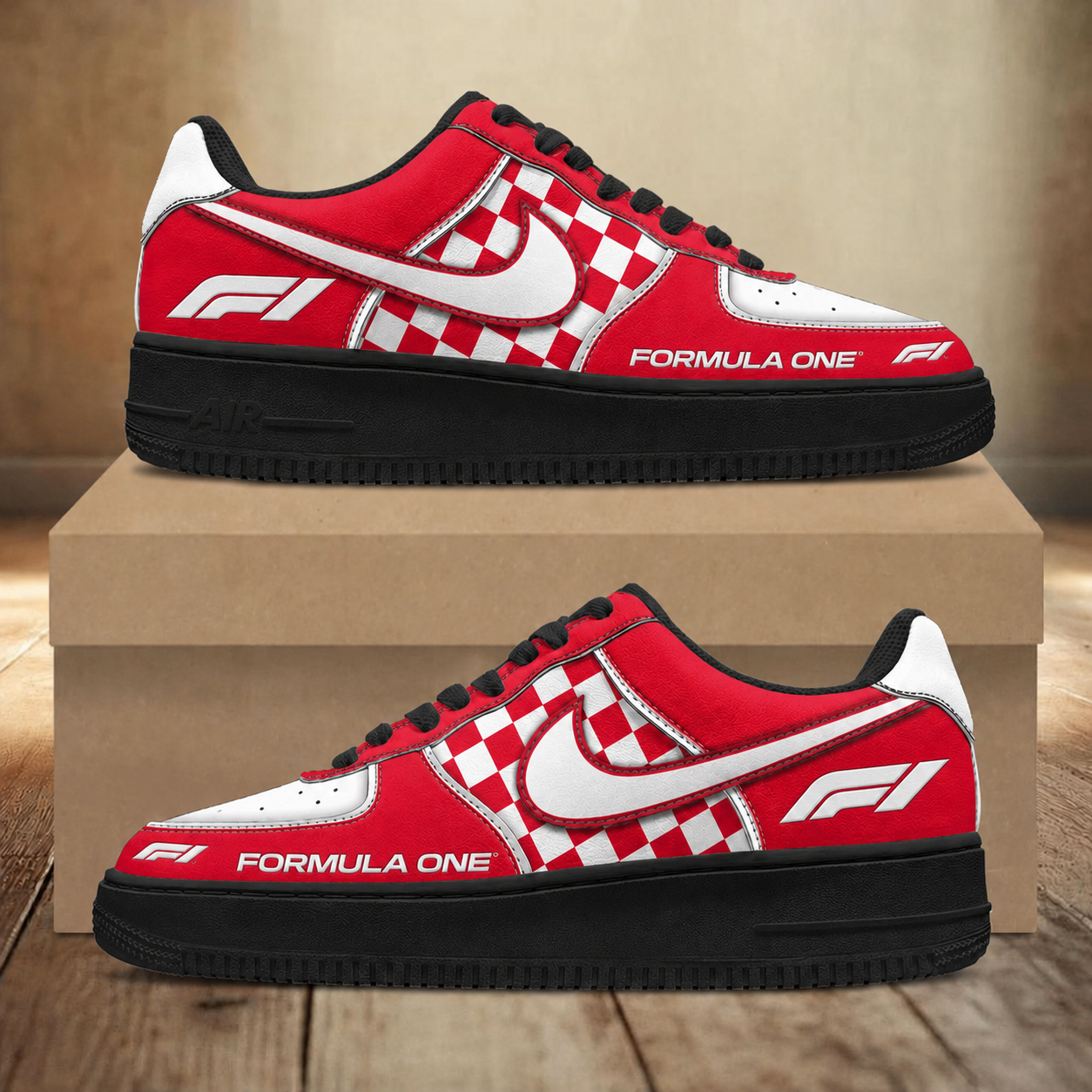 LIMITED RUN - NEW CUSTOMIZED F116 F1 FORMULA ONE AF1 SNEAKERS