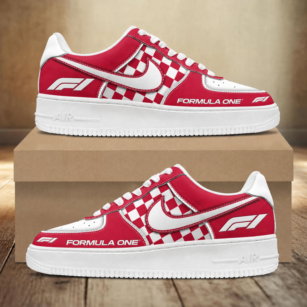 LIMITED RUN - NEW CUSTOMIZED F116 F1 FORMULA ONE AF1 SNEAKERS