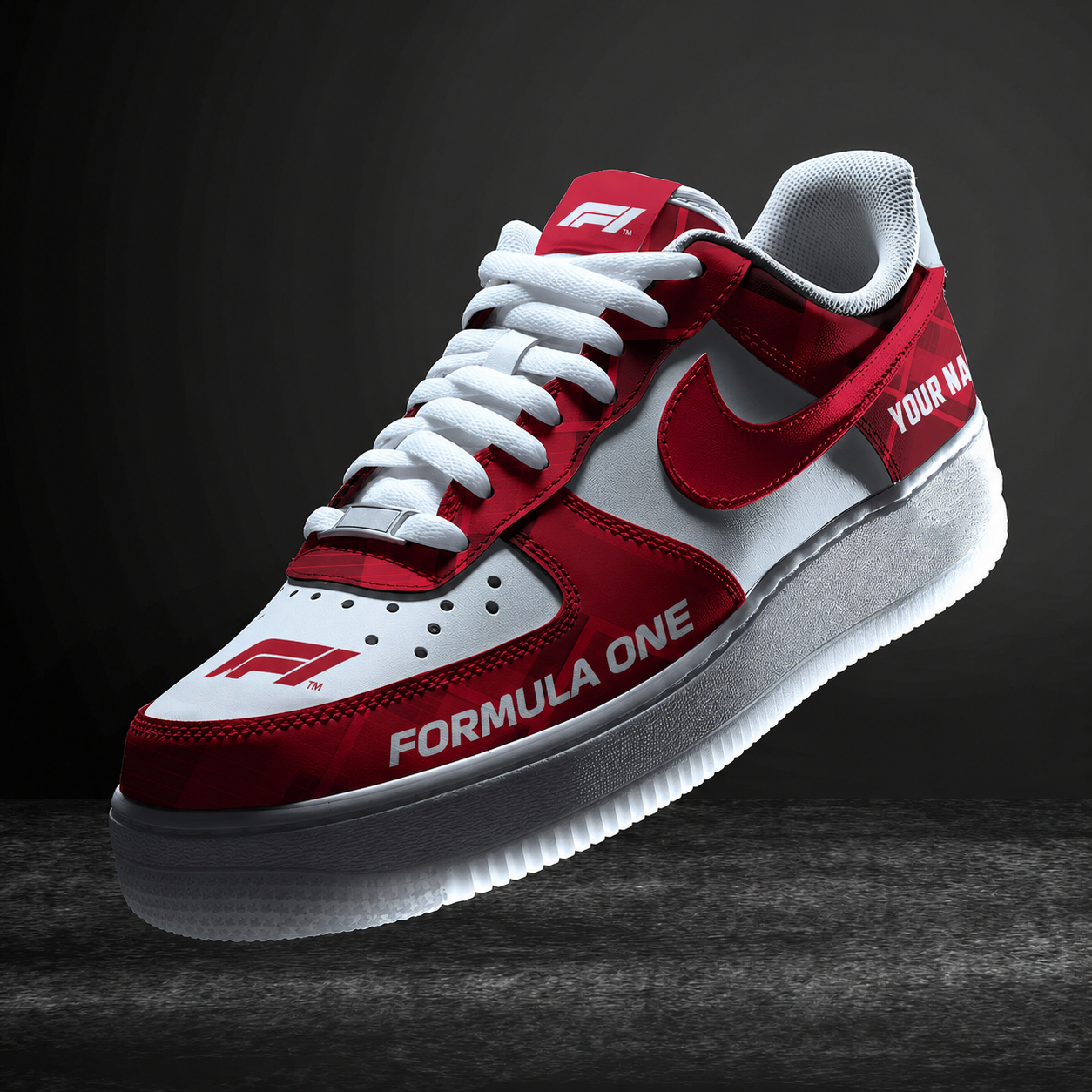 LIMITED RUN - NEW CUSTOMIZED F116 F1 FORMULA ONE AF1 SNEAKERS