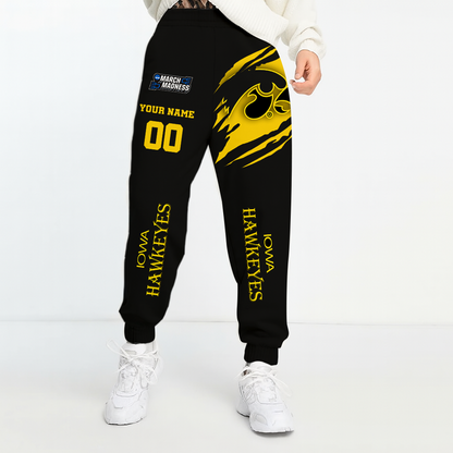 LIMITED EDITION - NEW CUSTOMIZED NCAA FBS16 IWH IOWA HAWKEYES UNISEX LONG PANTS