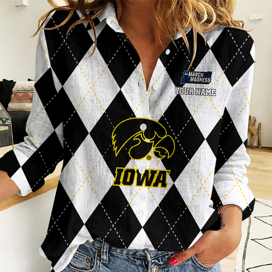 LIMITED DROP - NEW CUSTOMIZED | NCAA MAM16 IWH IW HAWKEYES WOMEN CASUAL SHIRT FOR FAN