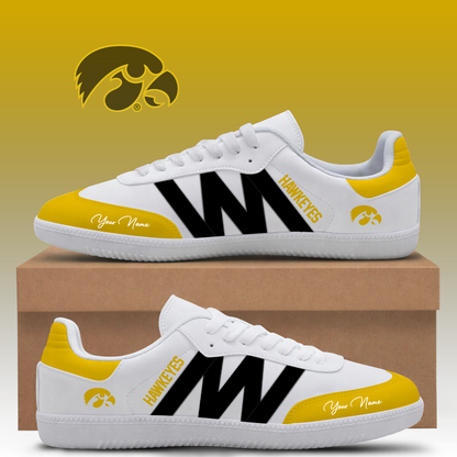 [FAN FAVORITE] NEW CUSTOMIZED NCAA MAM16 IWH IOWA HAWKEYES CLASSIC SNEAKERS