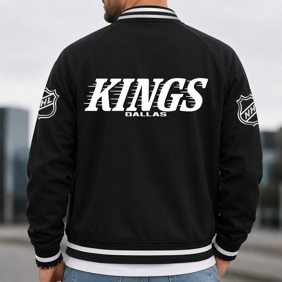 [SUPER SALE] NEW CUSTOMIZED NHL16 LAK LOS ANGELES KINGS MULTICOLOR MEN'S CASUAL JACKET