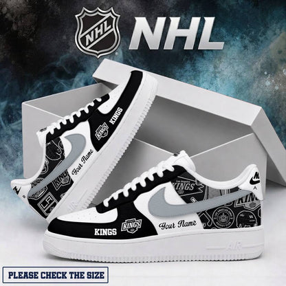 LIMITED EDITION - NEW CUSTOMIZED NHL16 LAK LOS ANGELES KINGS AF1 SHOES
