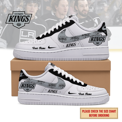 EXCLUSIVE EDITION - NEW CUSTOMIZED NHL16 LAK LOS ANGELES KINGS AF1 SHOES
