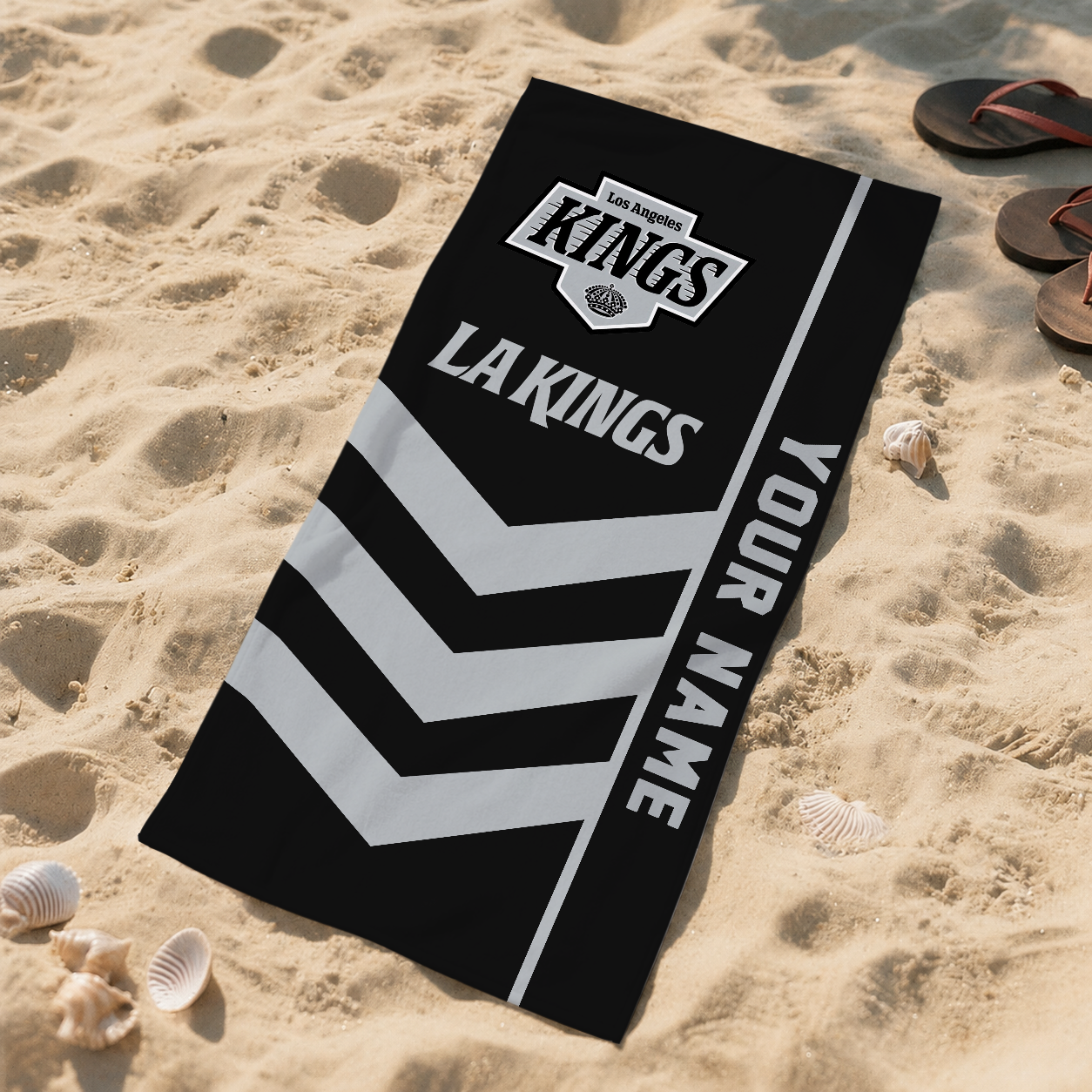 SPECIAL EDITION - NEW CUSTOMIZED NHL16 LAK LOS ANGELES KINGS BEACH TOWEL