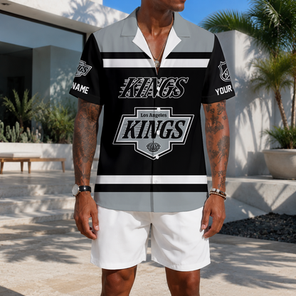LIMITED EDITION - NEW CUSTOMIZED NHL16 LAK LOS ANGELES KINGS UNISEX HAWAIIAN SHIRT