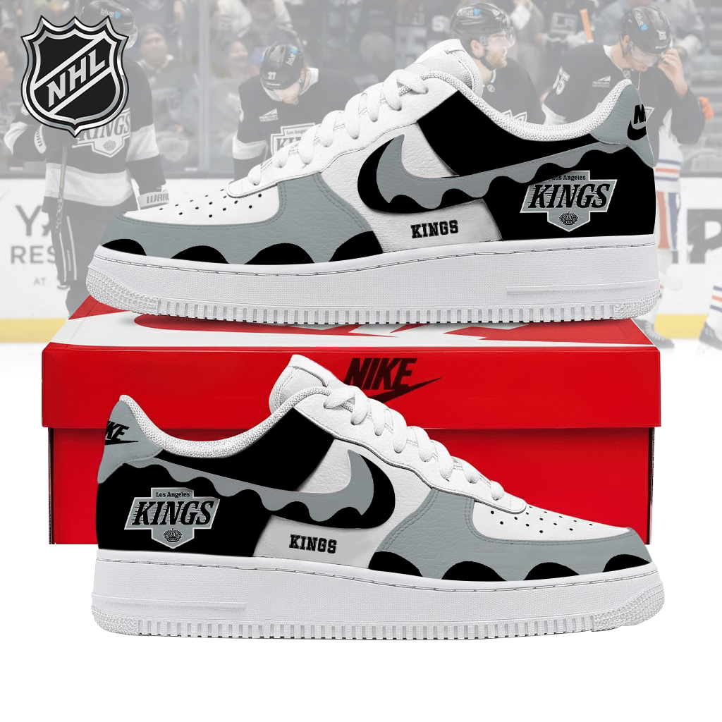 VIRAL EDITION - NEW CUSTOMIZED NHL16 LAK LOS ANGELES KINGS AF1 SHOES