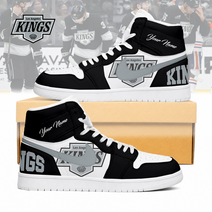LIMITED EDITION - NEW CUSTOMIZED NHL16 LAK LOS ANGELES KINGS AIR JORDAN SNEAKERS