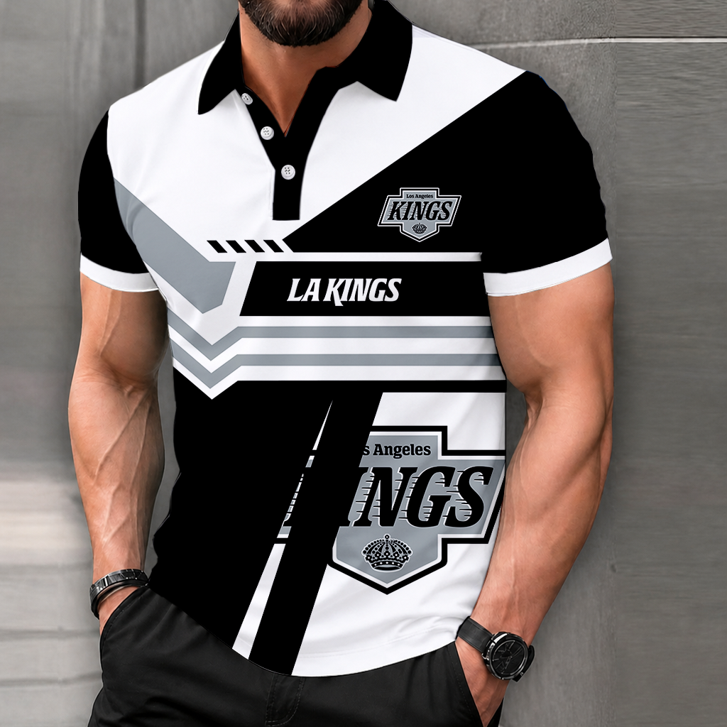 LIMITED EDITION - NEW CUSTOMIZED NHL16 LAK LOS ANGELES KINGS POLO SHIRT, ZIP POLO SHIRT & T-SHIRTS