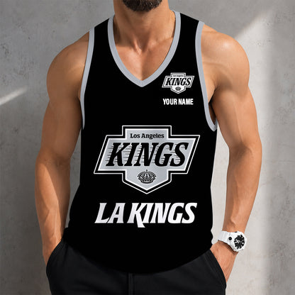 LIMITED EDITION - NEW CUSTOMIZED NHL16 LAK LOS ANGELES KINGS MEN'S TANK TOP
