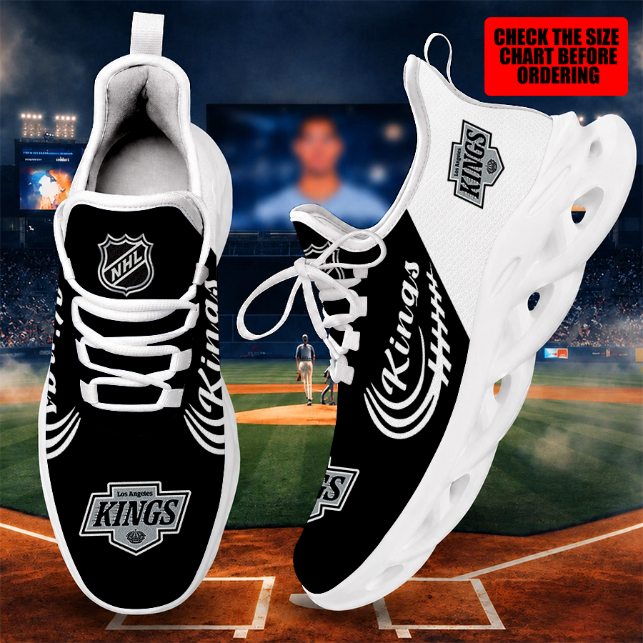 [SUPER SALE ] NEW CUSTOMIZED NHL16 LAK LOS ANGELES KINGS MAX SOUL SHOES