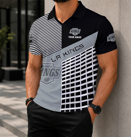 VIRAL EDITION - NEW CUSTOMIZED NHL16 LAK LOS ANGELES KINGS POLO SHIRT