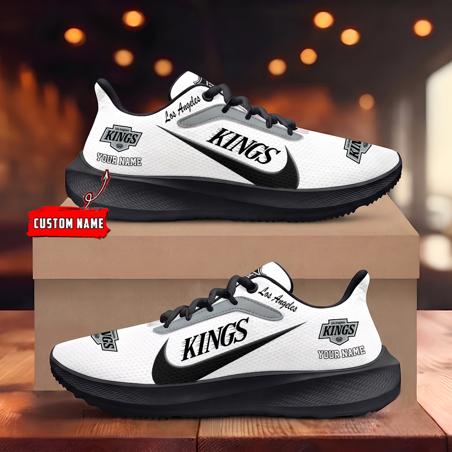 [SUPER SALE] NEW CUSTOMIZED NHL16 LAK LOS ANGELES KINGS ROAD RUNNING SHOES