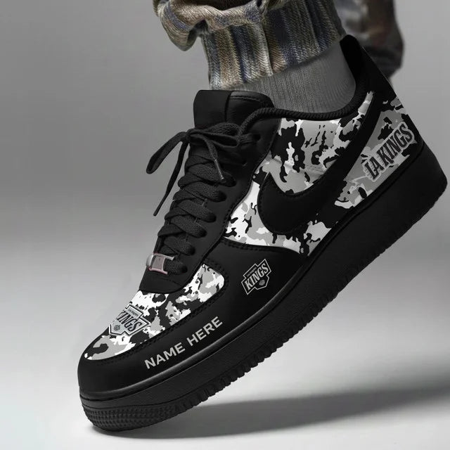 [SUPER SALE] NEW CUSTOMIZED NHL16 LAK LOS ANGELES KINGS AF1 SHOES