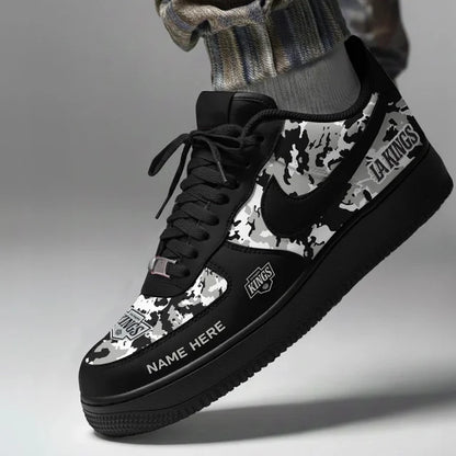 [SUPER SALE] NEW CUSTOMIZED NHL16 LAK LOS ANGELES KINGS AF1 SHOES