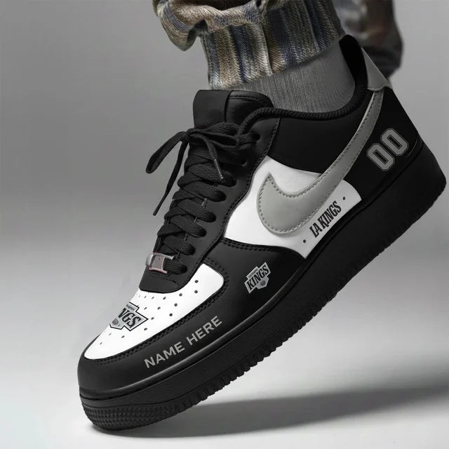 [SUPER SALE] NEW CUSTOMIZED NHL16 LAK LOS ANGELES KINGS AF1 SHOES