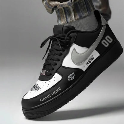 [SUPER SALE] NEW CUSTOMIZED NHL16 LAK LOS ANGELES KINGS AF1 SHOES