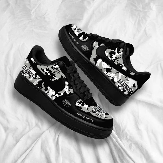 [SUPER SALE] NEW CUSTOMIZED NHL16 LAK LOS ANGELES KINGS AF1 SHOES