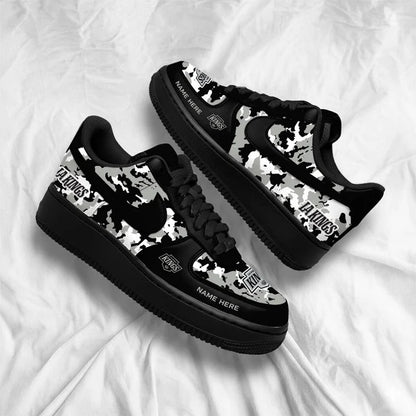 [SUPER SALE] NEW CUSTOMIZED NHL16 LAK LOS ANGELES KINGS AF1 SHOES