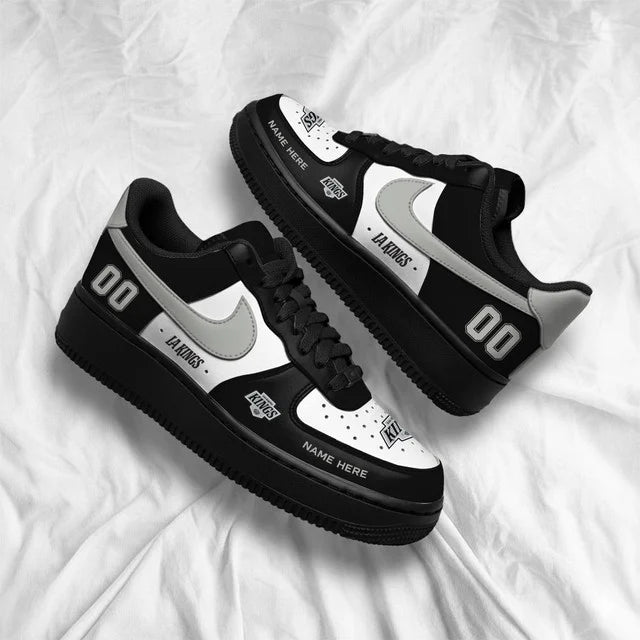[SUPER SALE] NEW CUSTOMIZED NHL16 LAK LOS ANGELES KINGS AF1 SHOES