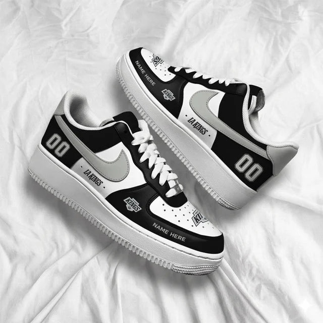 [SUPER SALE] NEW CUSTOMIZED NHL16 LAK LOS ANGELES KINGS AF1 SHOES