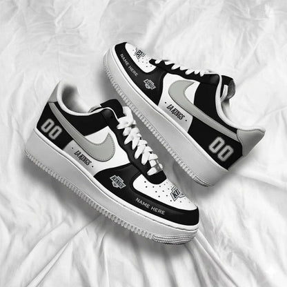 [SUPER SALE] NEW CUSTOMIZED NHL16 LAK LOS ANGELES KINGS AF1 SHOES