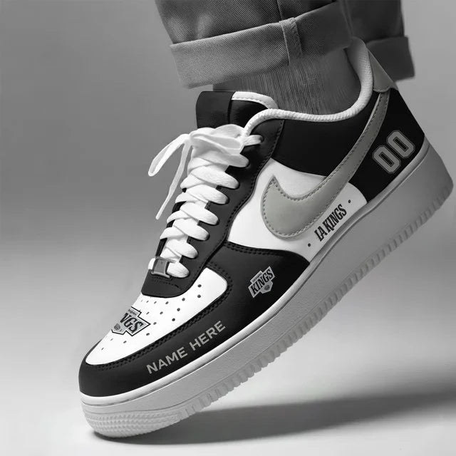[SUPER SALE] NEW CUSTOMIZED NHL16 LAK LOS ANGELES KINGS AF1 SHOES