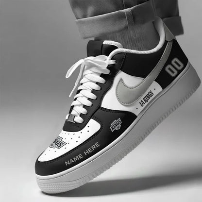 [SUPER SALE] NEW CUSTOMIZED NHL16 LAK LOS ANGELES KINGS AF1 SHOES
