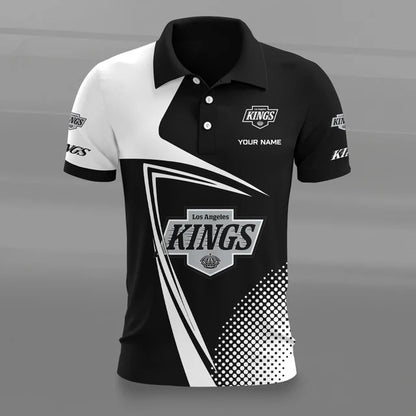 [SUPER SALE] NEW CUSTOMIZED NHL16 LAK LOS ANGELES KINGS POLO SHIRT