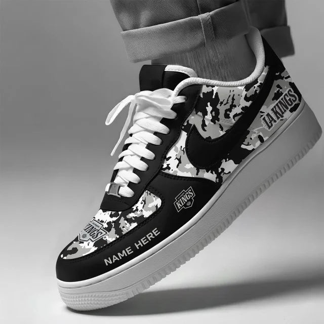 [SUPER SALE] NEW CUSTOMIZED NHL16 LAK LOS ANGELES KINGS AF1 SHOES