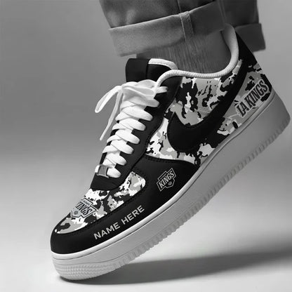 [SUPER SALE] NEW CUSTOMIZED NHL16 LAK LOS ANGELES KINGS AF1 SHOES