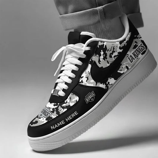 [SUPER SALE] NEW CUSTOMIZED NHL16 LAK LOS ANGELES KINGS AF1 SHOES