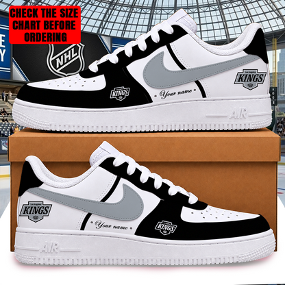LIMITED EDITION - NEW CUSTOMIZED NHL16 LAK LOS ANGELES KINGS AF1 SHOES
