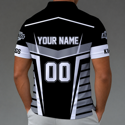 LIMITED EDITION - NEW CUSTOMIZED NHL16 LAK LOS ANGELES KINGS POLO SHIRT