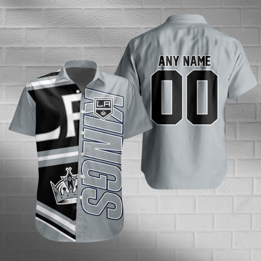 [SUPER SALE] NEW CUSTOMIZED NHL16 LAK LOS ANGELES KINGS UNISEX HAWAIIAN SHIRT