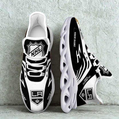 [SUPER SALE ] NEW CUSTOMIZED NHL16 LAK LOS ANGELES KINGS MAX SOUL SHOES