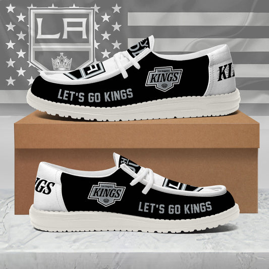 LIMITED EDITION - NEW CUSTOMIZED NHL16 LAK LOS ANGELES KINGS LOAFER SHOES