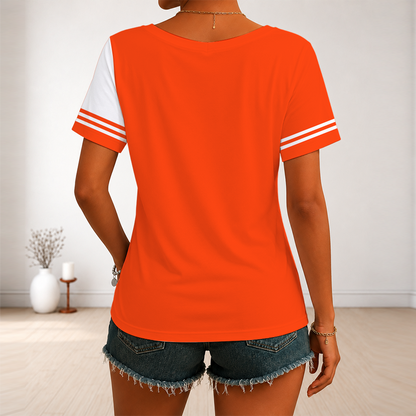 [FAN FAVORITE] NEW CUSTOMIZED WNBA16 WOMEN'S NATIONAL BASKETBALL ASSOCIATION V-NECK FEMALE SHIRT